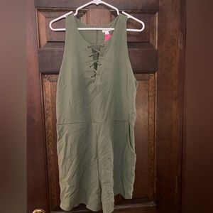 XL Green Romper, Xhilaration
